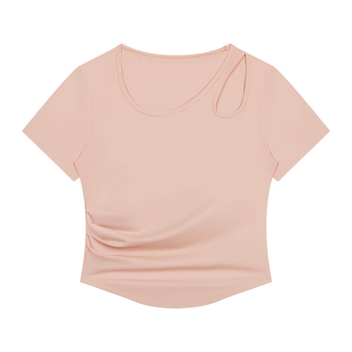 Women’s Cutout Ruched Yoga T-Shirt