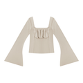 Women's Ruched Bell Sleeve T-Shirt