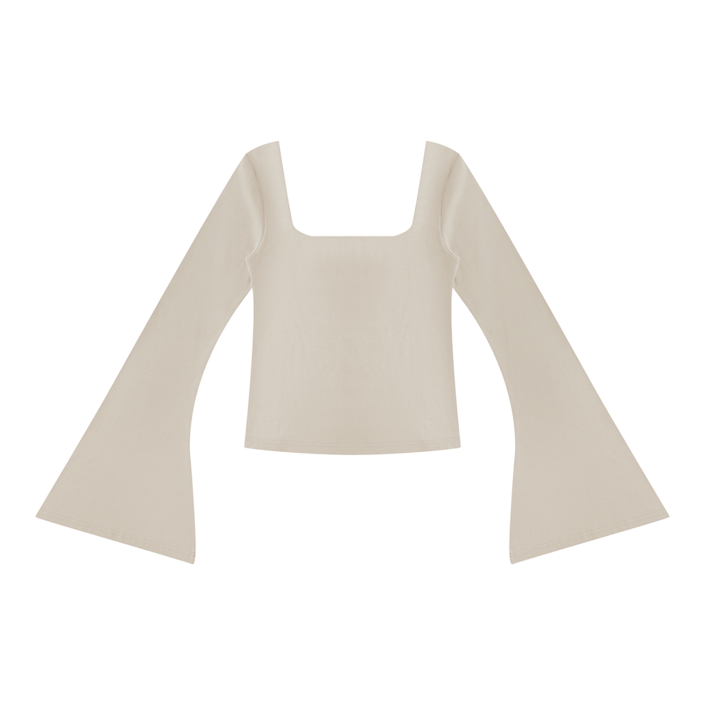 Women's Ruched Bell Sleeve T-Shirt