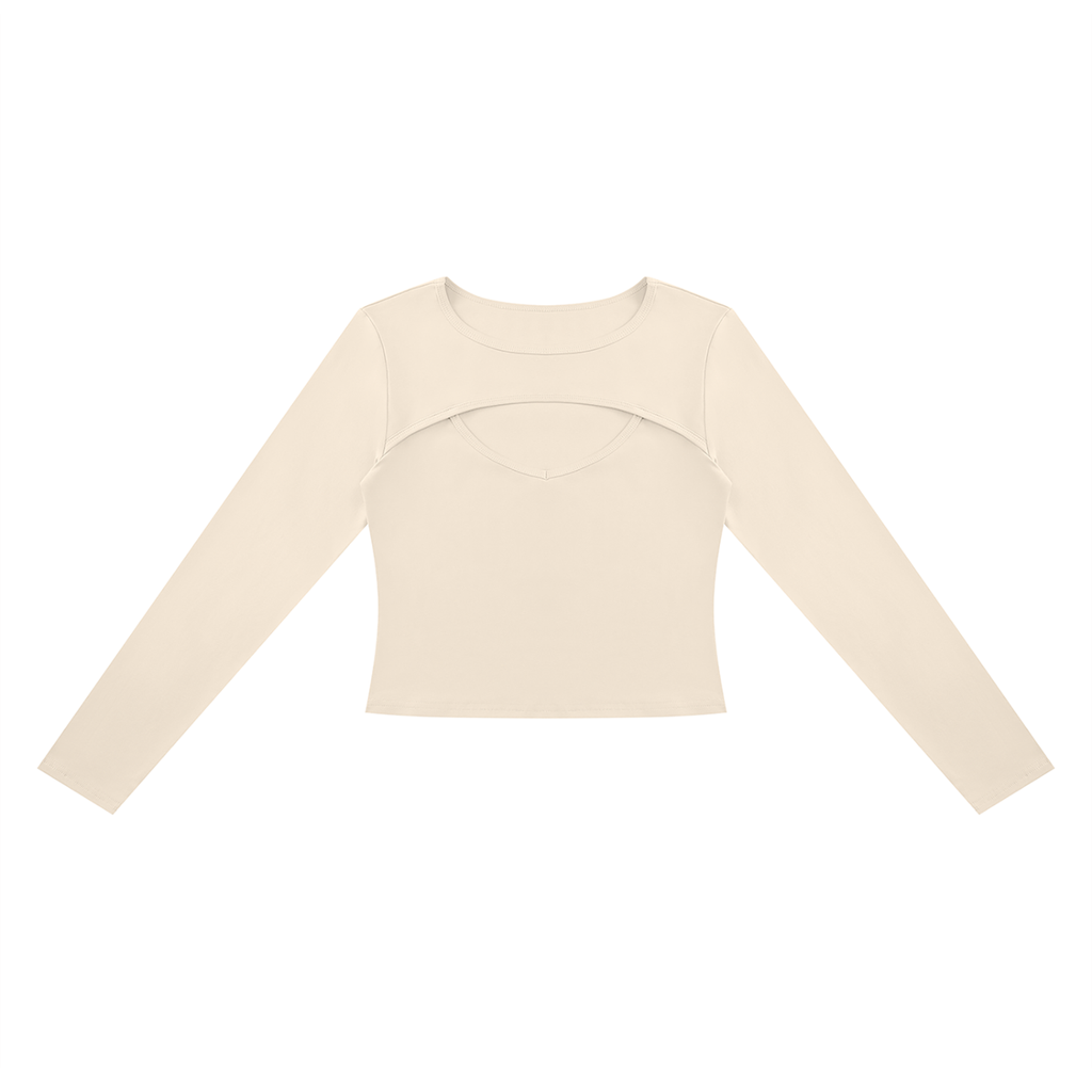 Women's Cutout Long Sleeve T-Shirt