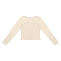 Women's Cutout Long Sleeve T-Shirt
