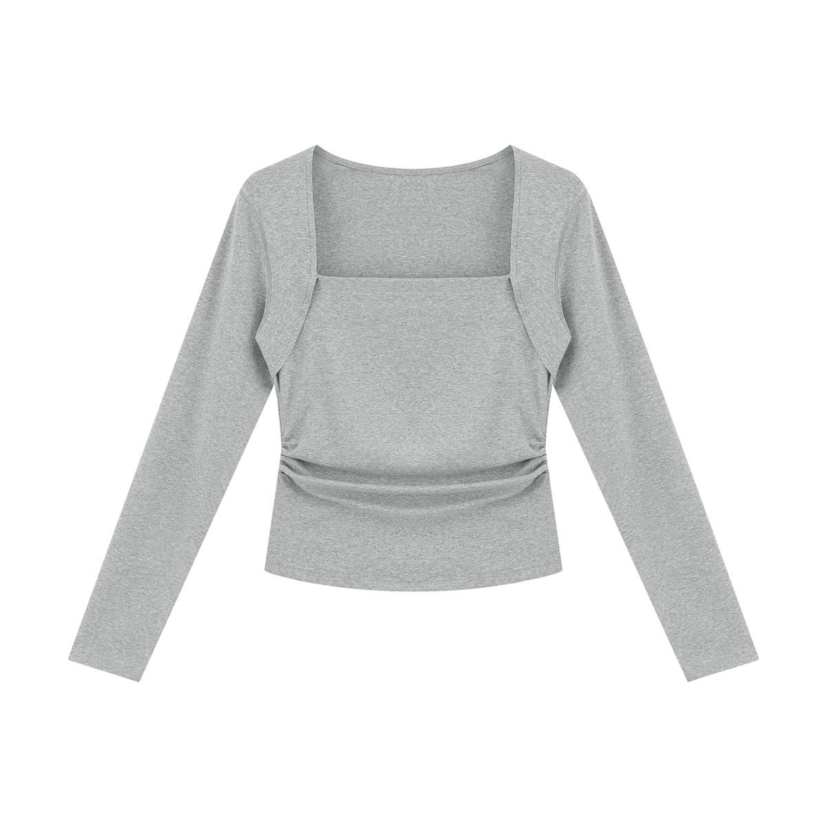 Women's Ruched Long Sleeve T-Shirt