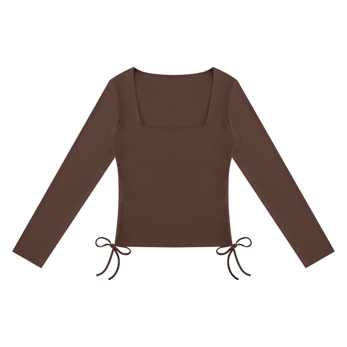 Women's Ruched Square Neck T-Shirt