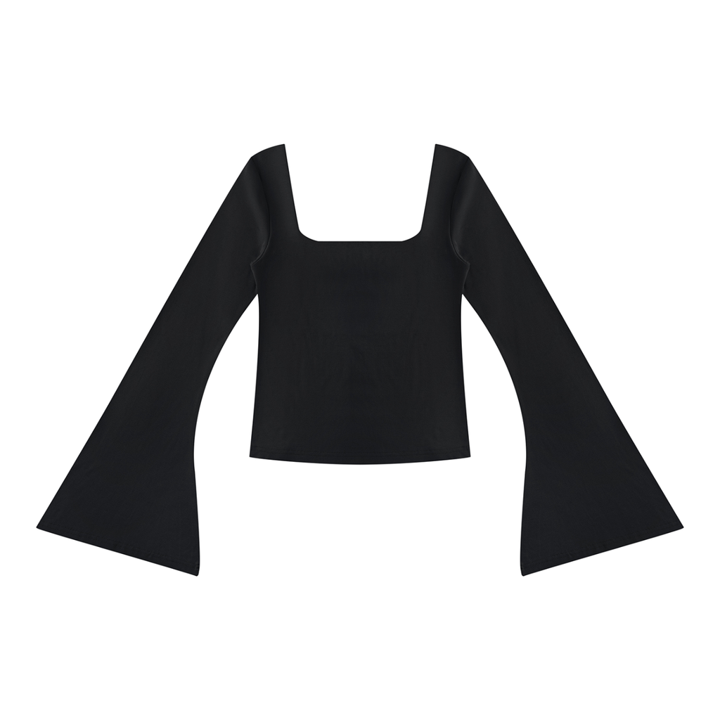 Women's Ruched Bell Sleeve T-Shirt