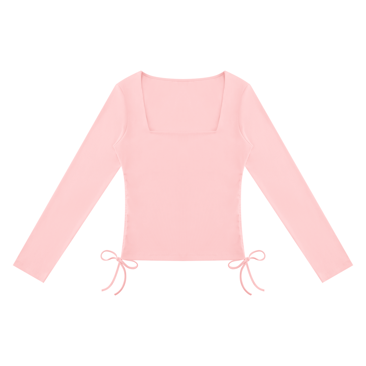 Women's Ruched Square Neck T-Shirt